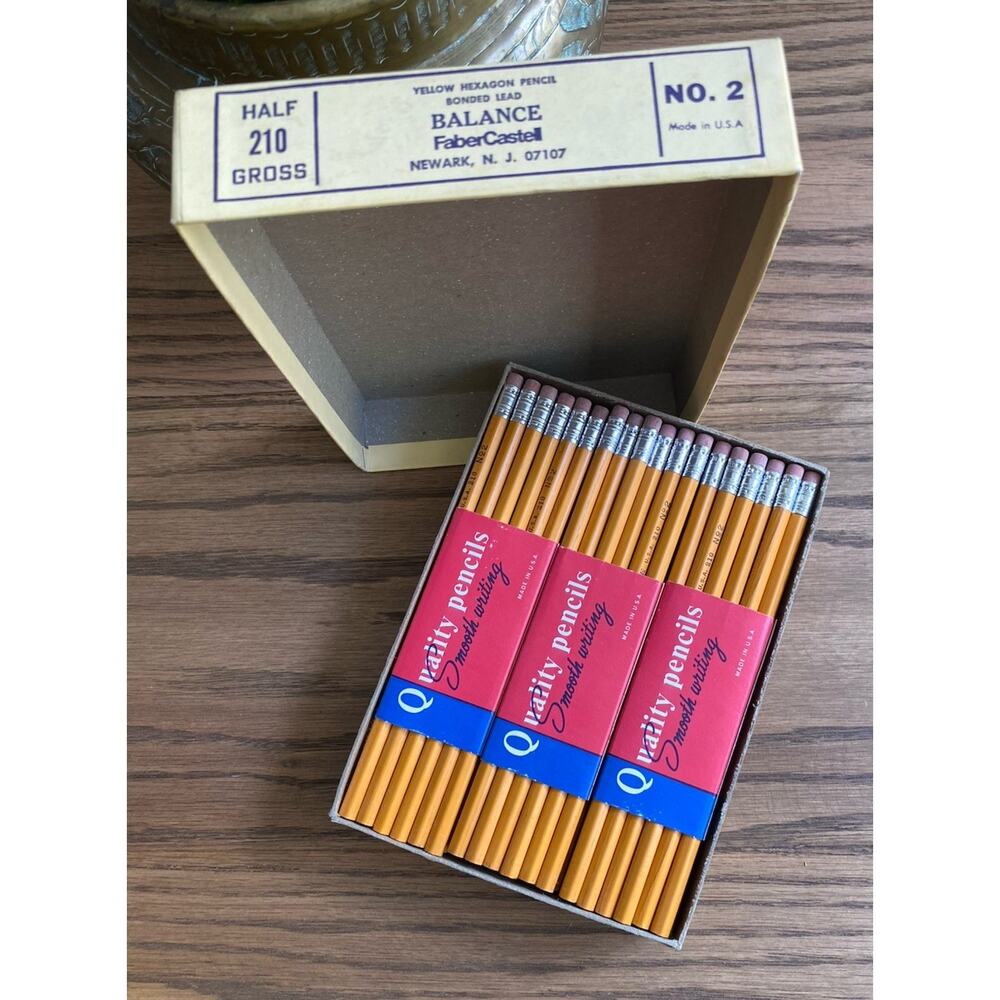 Vintage Faber Castelle Half Gross #2 Pencils New In Original Box